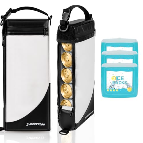 MORXPLOR Golf Cooler Bag - 6 Can Insulated Beer Sleeve Soft Cooler,Golf Cart Accessories,Golf Club Bag Accessories