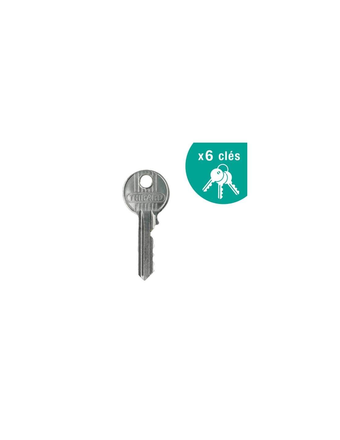 THIRARD Verrou à Bouton et Cylindre Acier Cylindre 45 mm Verni