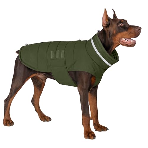 Mklhgty Waterproof Dog Coat for Large Dogs, Warm Dog Winter