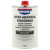 Eignet sich hervorragend zum Verdünnen von lösemittelhaltigen Nitro-, Nitro-Kombilacken