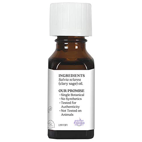 Aura Cacia 100% Pure Clary Sage Essential Oil | Gc/Ms Tested For Purity | 15 Ml (0.5 Fl. Oz.) | Salvia Sclarea #TOP2