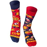 Happy Words Calcetines de cine con texto "I Love Kino",