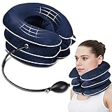 Cervical Spine Traction Device Neck Support to Lmprove Your Health Suitable for Home Use (Blue)