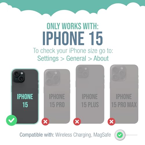 Image of Smartish iPhone 15 Magnetic Case - Gripmunk Compatible with MagSafe [Lightweight + Protective] Slim /Thin Grip Cover for Apple iPhone 15 - Clearly Clear