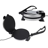 SEAFRONT Materiał Premium Roti Maker 1800W Anti -Stick Coating Roti Maszyna na śniadanie Chapati Tortilla, Wszechstronna w Branży Spożywczej