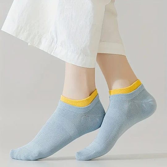 Image of JABA'S 8 Pairs Men's & women's Business /Office Ankle Socks - Formal Breathable Cushioned Performance Cotton for Everyday Use, Free Size Pack of 8 Multicolor