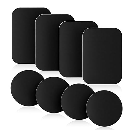 La Mejor Selección de Láminas para fundir favoritos de las personas. 41 8PCS Iman para Celular, Placa de Metal para Imán de Celular, con 3M Adhesivo, Láminas Metálicas Reemplazo de Placa Metal para Soporte Celular, Ultrafino de 0.4 mm, para iPhone,...