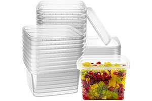 16-oz. Square Freezer Containers with Lids