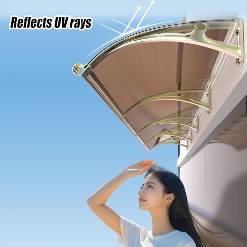Marquise en polycarbonate durable et auvent de porte d'entrée 31mm