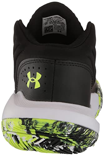 Under Armour Grade School Jet '21 Basketball Shoe, (009) Black/White/Lime Surge, 4 Us Unisex Big Kid #TOP2