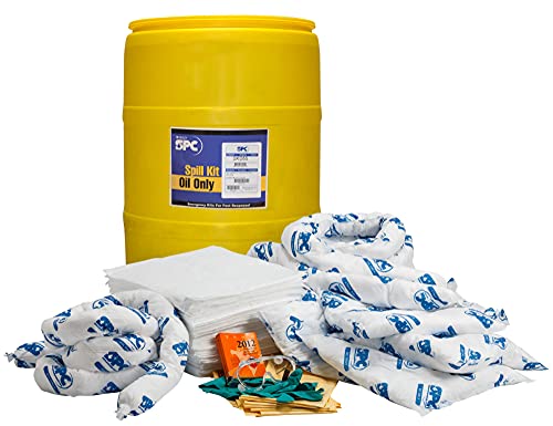 Image of Brady SPC SPC SKO-55 55 Gallon Drum Spill Kit-Oil Only, Yellow