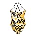 KLL Girls 1 Piece Bathing Suit, Fashion Zigzag Pattern Yellow, Summer Cute Swimming Suits Adjustable Strap 3T