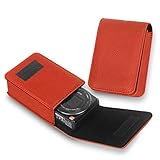 Cerrar con velcro. CAISON Funda de Piel sintética para cámara compacta Canon IXUS 285 HS 190 185 / Sony Cyber-Shot DSC WX350 WX220 W830 W810 W800