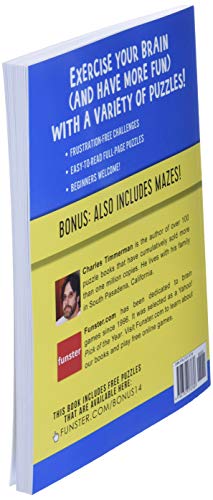 Funster Activity Book for Adults - Word Search, Sudoku, Crosswords: 100+ Large-Print Easy Puzzles