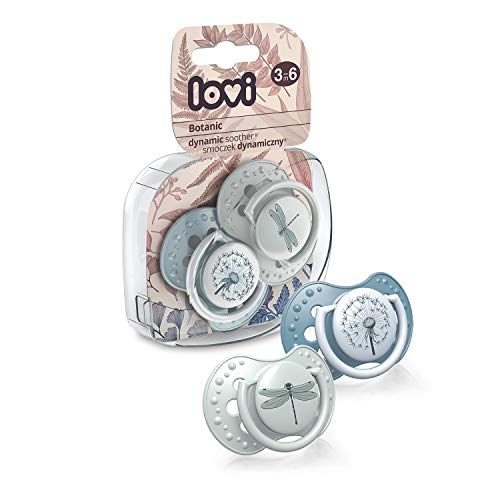 Redify 2X Silicone Soother 3-6 Months Baby | Pack Of 2 | Hygenic Cover | Dynamic Tip | Enables Free Breathing | Botanic Collection | Grey #TOP1