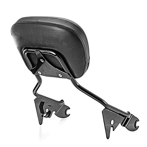Mofun Street Glide Sissy Bar Detachable Passenger Backrest Pad Compatible With Harley Touring Road Glide Road King Electra Glide 2009-2023 Gloss Black #TOP5