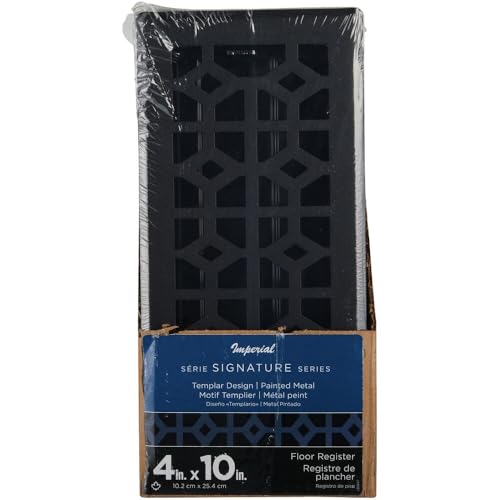 Imperial Templar 4 in. x 10 in. Black Iron Steel Floor Register - 1 Each by Imperial - Used condition - Image 3