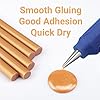 ENPOINT Metallic Gold Hot Glue Sticks Full Size, 36 Pcs 4" Long x 0.43" Dia Hot Melt Glue Sticks Colored, High and Low Temp Adhesive Glue Sticks for Sealing Wax Stamp, Crafting, DIY, Decoration #2