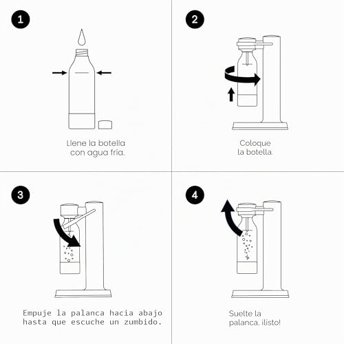 Miniatura 11 de Aarke Carbonator 3, Máquina Para Hacer Agua Con Gas En Acero Inoxidable, Incluye Botella 800ml, Acabado En Acero
