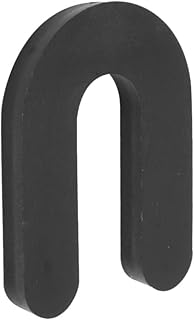 CRL Black 1/4" x 2" Plastic Horseshoe Shims Pack of 100