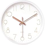 XXXXW Horloge Murale Intérieure Horloge Murale Modère silencieuse et Non Ticking Quartz 12- Batterine numérique Paiement Calme Salon/décor de la Cuisine Décor Mural décoration Pendules Murales