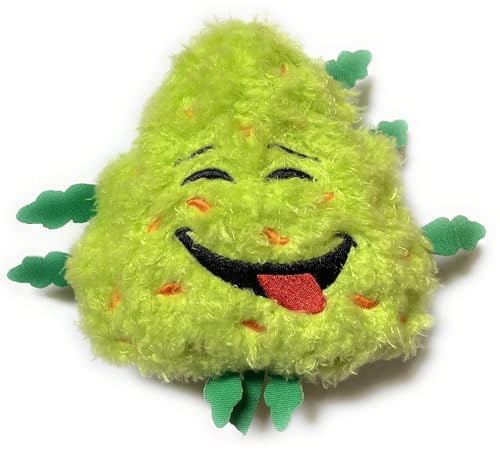 PAW:20 Bud The Weed Nug, Funny Squeaky Dog Toy, Cute Stuffed Parody Pot Nug, Cool Plush 420 Novelty...