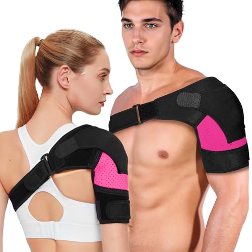 Yoodriy Attelle d’Épaule Réglable en Néoprène, Soutien Épaule pour Hommes et Femmes, Pour Confort et Stabilité, Convient Épaule Gauche ou Droite, Idéal pour...