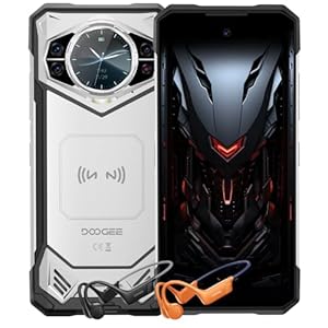 DOOGEE S200 5G VIP Edition | 6,72″ FHD+ 120 Hz Display | 48GB RAM + 256GB (erweiterbar auf 2 TB) | 10100 mAh mit 33 W Fast Charge | Dual-Screen & 100 MP KI-Kamera | 2 Jahre Garantie | Mecha-Silber