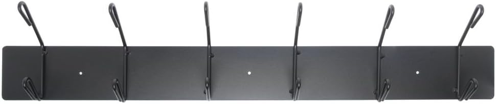 Amazon.com: HUBERT Wall Mount Coat Rack, Black Metal - 36