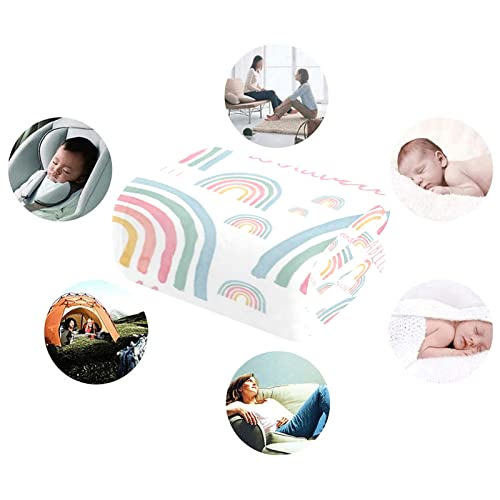 Baby Blanket With Name,Custom Kids Blanket With Rainbow Pattern,Personalized Baby Gifts For Girls,Throw Blanket For Bed/Couch,Soft Name Blanket/Swaddle Blanket/Toddle Blanket/Pet Blanket.30×40 #TOP5