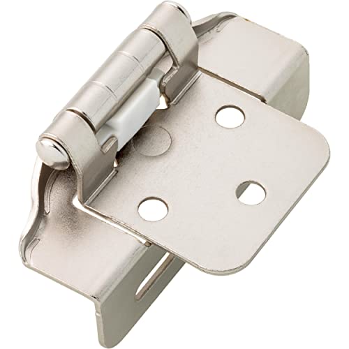 Franklin Brass (10-Pack) Self-Closing Cabinet Hinges 1/2' Semi-Wrap Overlay for Cabinet Doors Kitchen/Cabinets/Cupboards/Furniture, Satin Nickel H01915K-SN-B by Franklin Brass - Image 2