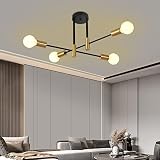 Decoluminner Sputnik Chandelier Mid Century Modern Ceiling Light, Semi Flush Mount Pendant Lighting