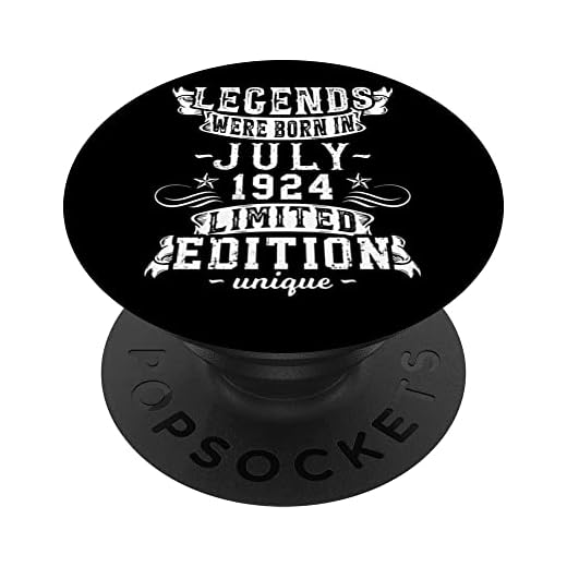 Cumpleaños Julio 1924 Edición Limitada Regalo Legend July PopSockets PopGrip Intercambiable