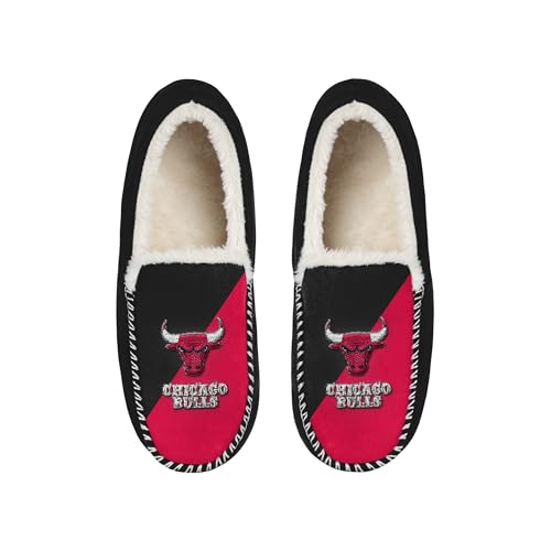 Fanatics Chicago Bulls Pregame Slippers with Non-Slip Sole