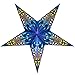 Happy Sales HSSL-FLBLUA Frozen Lake Paper Star Lantern Blue,