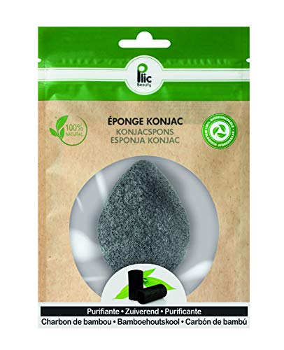PLIC BEAUTY Eponge Konjac pour Visage au Charbon Cover