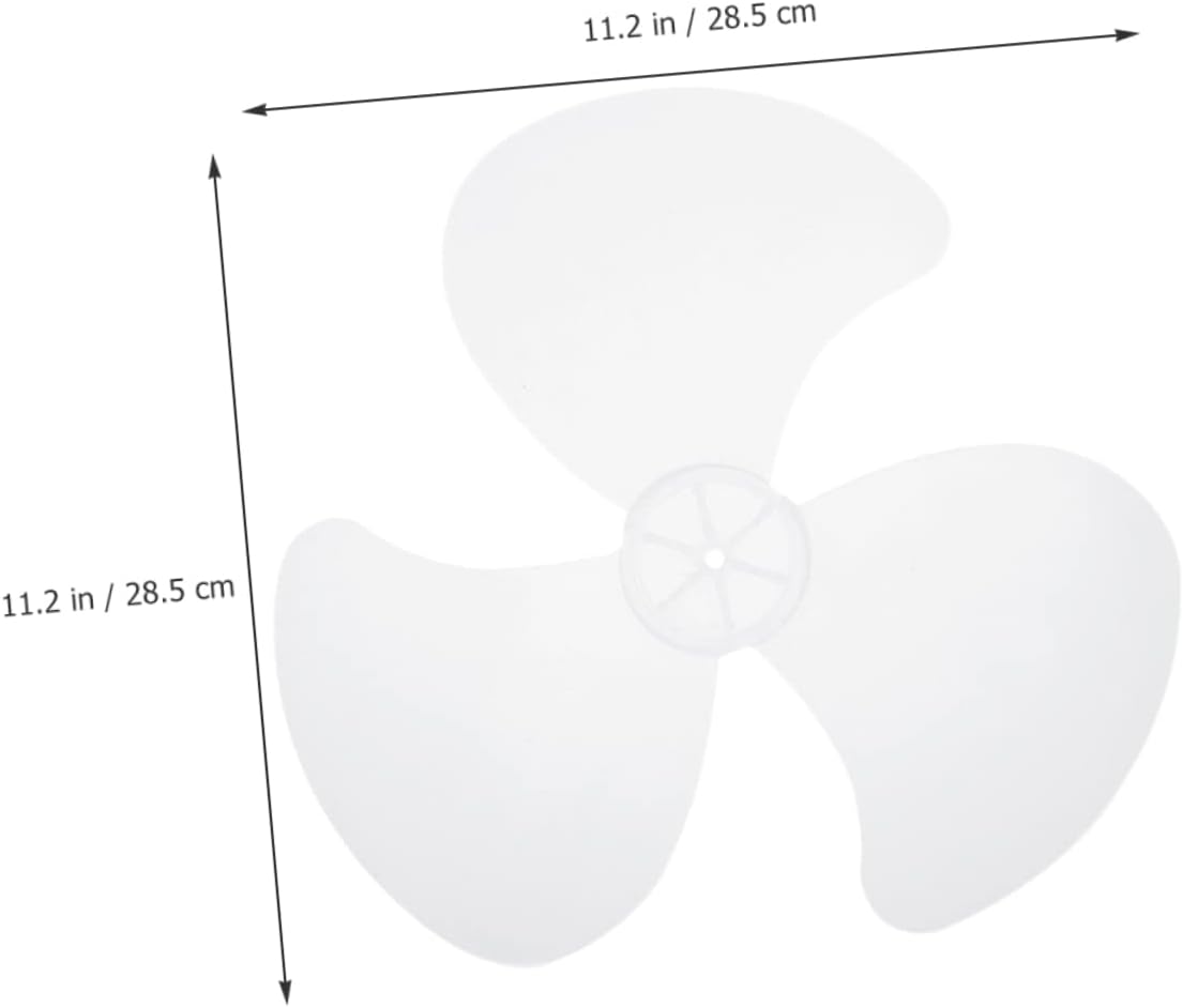 Kichvoe 2pcs Replacement Fan Blades for Indoor Standing Pedestal Fans with Low Noise High Temperature Resistant Easy to Install and Clean