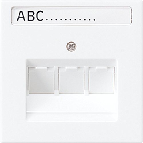 Preisvergleich Produktbild Jung LS990 Adapterplatte auf 3 Universal-Steckdosen, Weiß