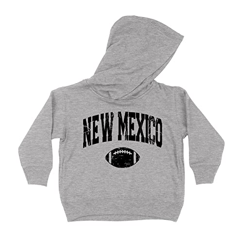 Football New Mexico Collegiate Kids Hoodie Sweatshirt Toddler 2T Heather Grey