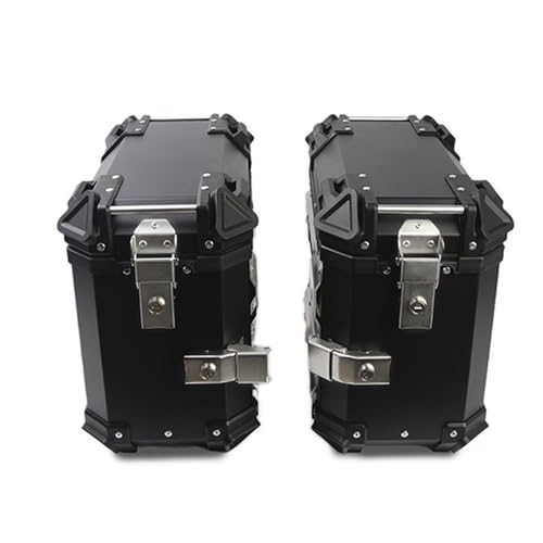 Valise latérale de moto en alliage d'aluminium dur premium 38L