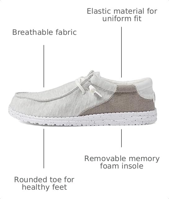 Image of HEYDUDE Men's Wally Stitch | Men's Loafers | Men's Slip On Shoes | Comfortable & Light-Weight
