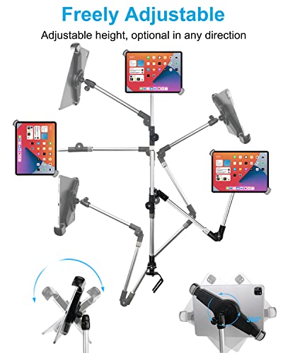 Abrazadera de cámara para coche con tornillo de asiento ajustable para Surface y Galaxy Tabs 4