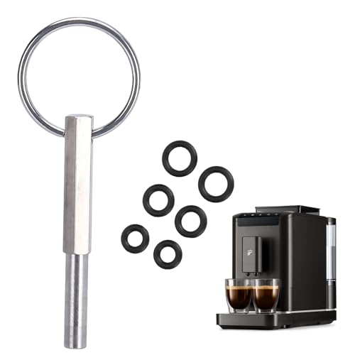Kelepu Chiave a Punta Ovale in Acciaio Inossidabile per Riparazione Macchine da Caffè Nespresso Krups, Strumento con Guarnizioni per Decalcificante Jura e Viti a Macchina