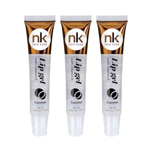 NICKA K NEW YORK, Hydrating Lip Gel, Non-Sticky Gloss, 3-Pack