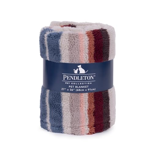 PENDLETON Berber Pet Blanket - Serape Rosewood