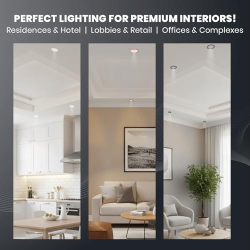 Image of Havells Crysta Deco Cob 18W 4K White,Led-Spotlights,Energy Efficient,Long Life of 25000 Burning Hours,Beam Angle of 36,Metal Body Cob with Independent Driver,Natural Daylight (4000K) Pack of 10