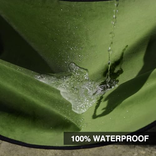 Image of Leader Accessories Velvet Waterproof Seat Cover, Universal Anti-Slip Army Green Car seat Protector, Perfect for Car Truck SUV Seat, Great for Surfing Yoga Gym Workout