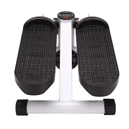 Image of tbj Stepper Machine New-Mini Stair Stepper with Resistance Bands and LCD Monitor Portable Stair Climber Exercise Machine for Full Body Workout