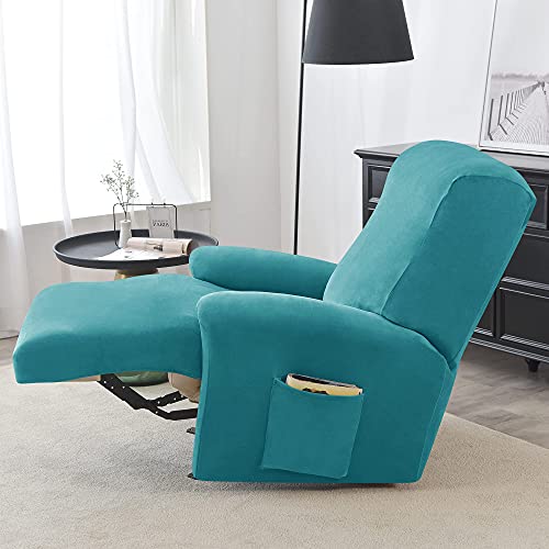 Funda protectora de 4 piezas para sofá relax elástica lavable con bolsillo lateral 2