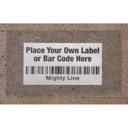 Mighty Line Clear Label Protectors Covers for Sealing Barcode Stickers, Industrial, Warehouse, 5S Supplies, Peel and Stick Adhesive for Floor Marking, 6" Wide x 10" Long, Pack of 100